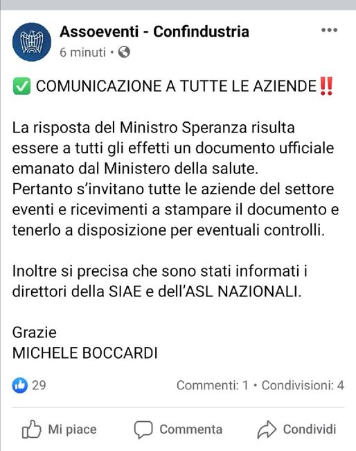 Nuova ordinanza ministro speranza sposa del 29.8.20 3