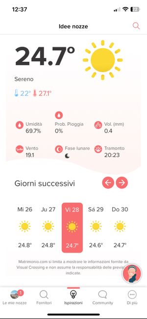 Vorresti sapere che tempo farà al tuo matrimonio?⛅ Scoprilo qui👇 8