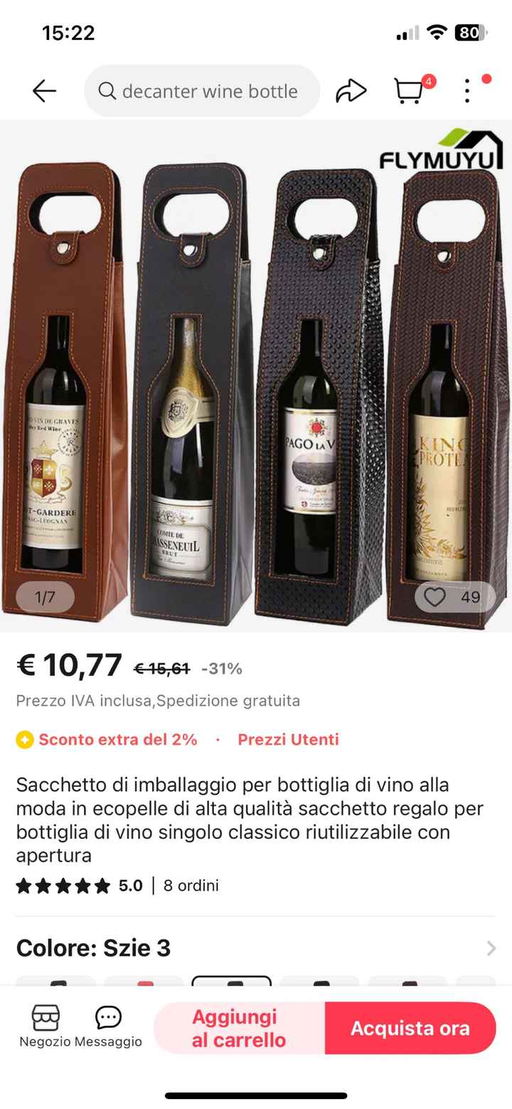 sos Scatole bottiglie per bomboniere - 1