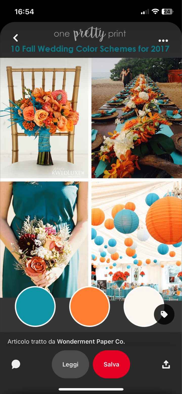 Io e mia sorella ci sposiamo lo stesso giorno secondo voi quale sarebbe un colore per mettere pace a