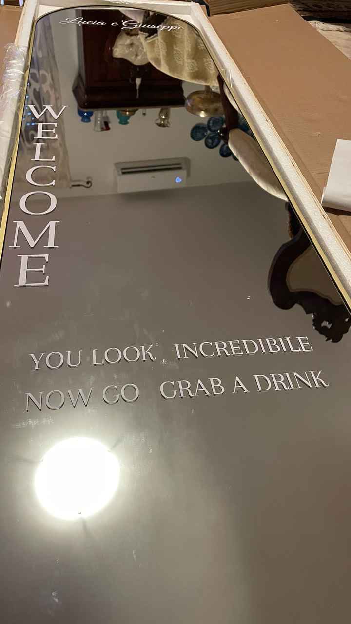 Cartello di benvenuto ospiti - 1