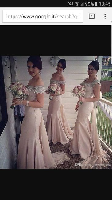 Qualcuna ha scelto l'abito color champagne? 1