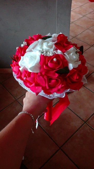 Cuscinetto porta fedi uguae al bouquet - 4