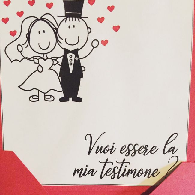 Come avete chiesto ai vostri testimoni di farvi da Testimoni? - 1