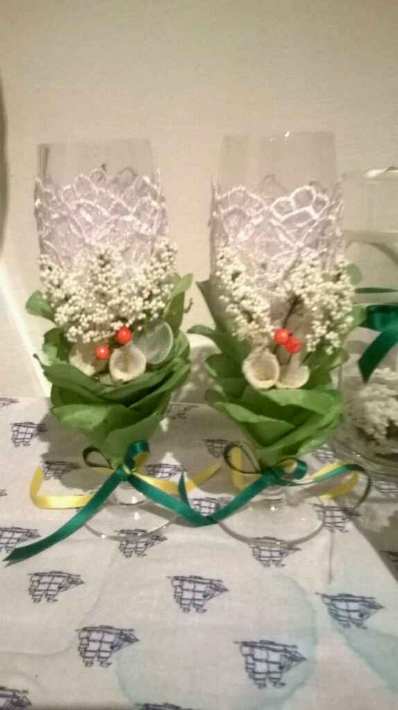 Per il nostro brindisi e centro tavola fatti da la mia mamma - 1