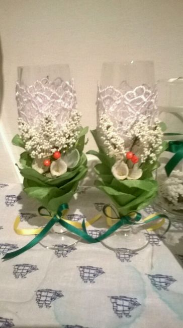 Per il nostro brindisi e centro tavola fatti da la mia mamma - 1