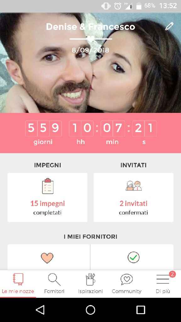 Quanti giorni mancano alle tue nozze? - 1