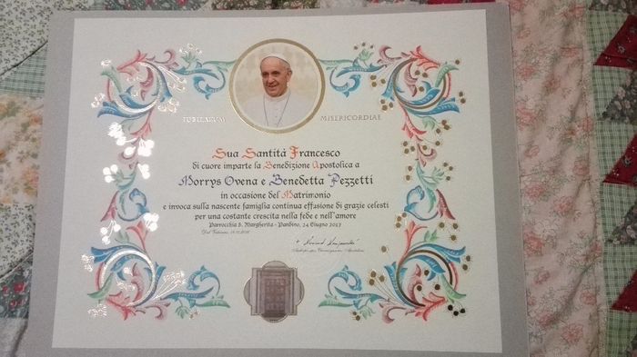 Anniversario Matrimonio Benedizione Papa.Pergamene Benedette Dal Vaticano Prima Delle Nozze Forum