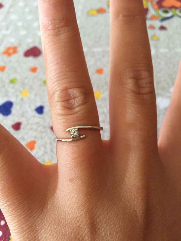 il mio anello per la proposta di matrimonio