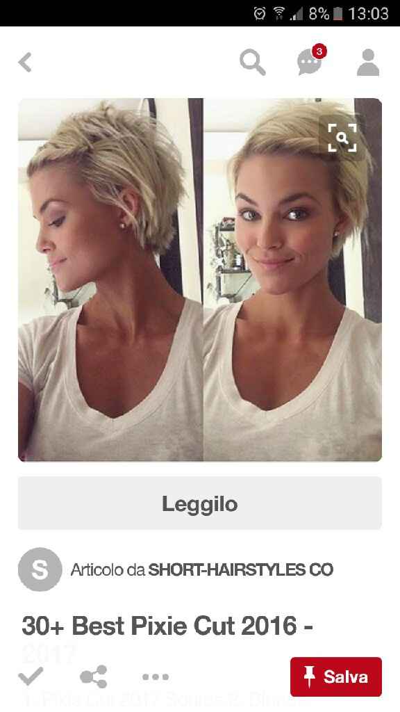 Acconciatura per capello corto - 1