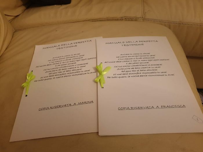 Annuncio alla testimone 1