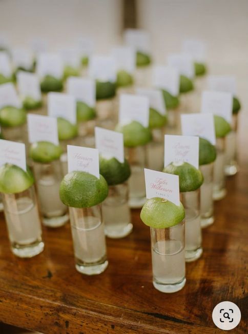 Idee escort card/tableau 1