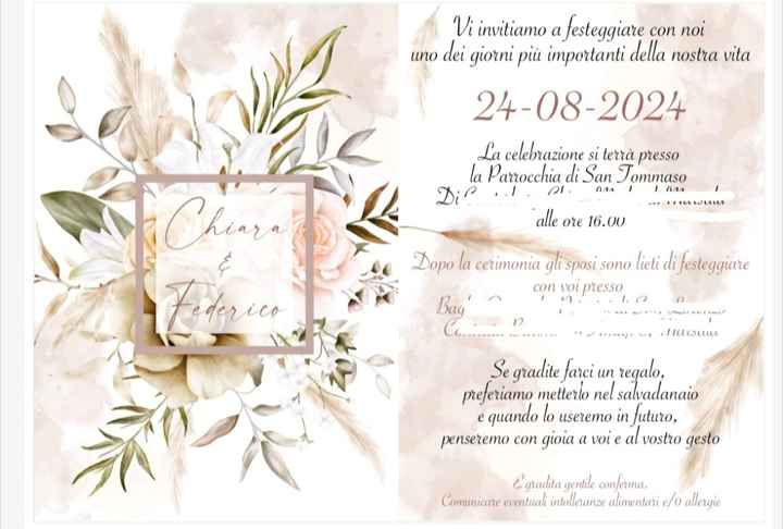 Invito partecipazione - Organizzazione matrimonio - Forum Matrimonio.com