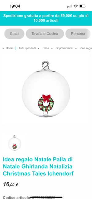 Bomboniera matrimonio dicembre 2