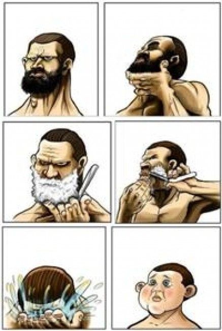 Uomo barbuto sempre piaciuto