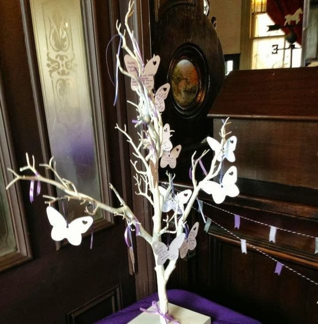 guestbook tema farfalle