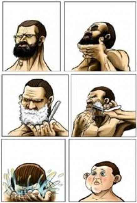 Uomo barbuto sempre piaciuto