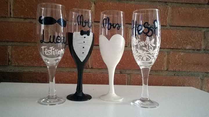 calice spumante sposi e testimoni