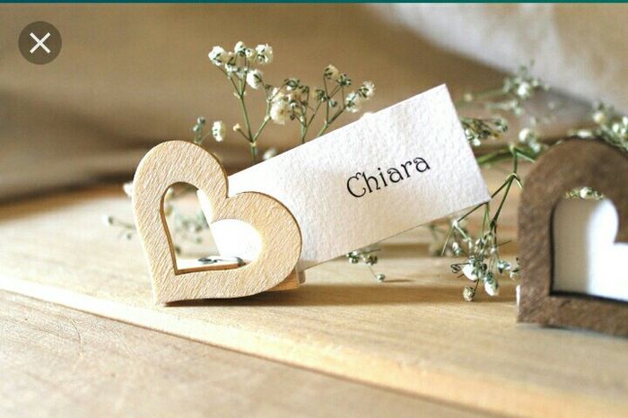 Segnaposto tema amore 7