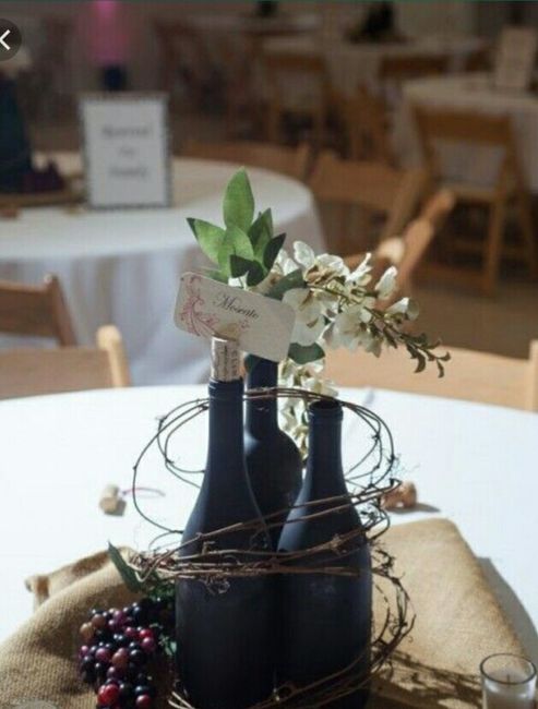 Centro tavola Tema vino/autunno 19