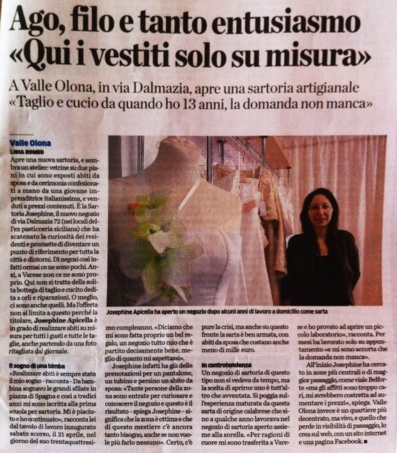 Articolo sulla sartoria