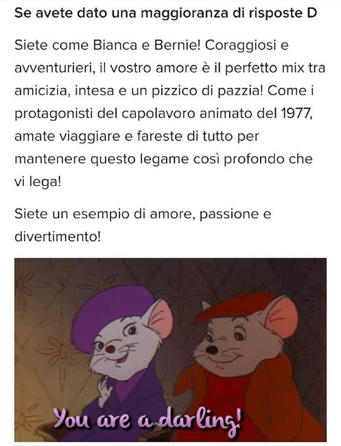 Quale film Disney vi rappresenta? - Il risultato 3