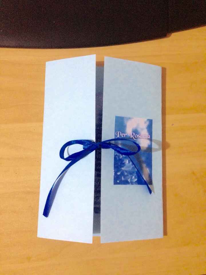 Cartolina azzurra fatta da me - 1