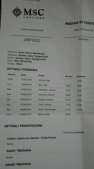 Luna di miele prenotata!!!! - 1