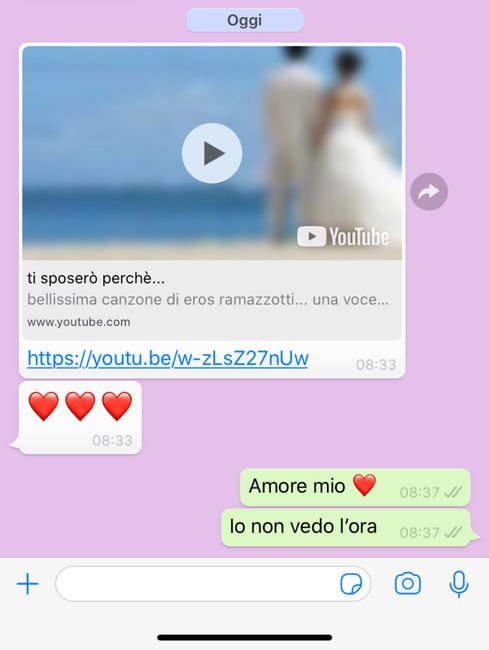 Condividi lo screenshot dell'ultimo messaggio che vi siete inviati - 1