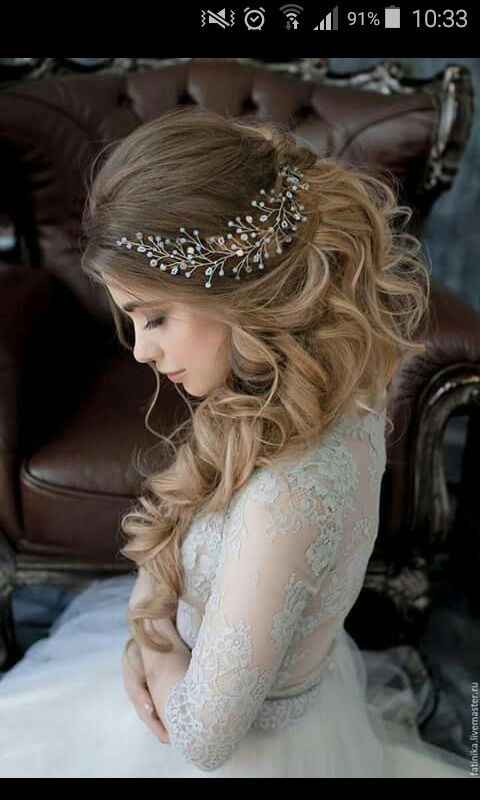  Semi raccolto capelli lunghi - 5