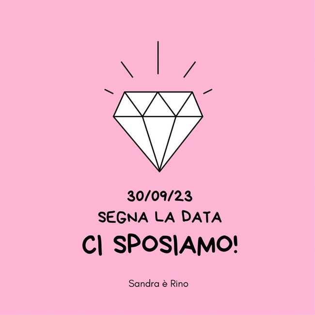 Save the date Quando consegnarlo? 1