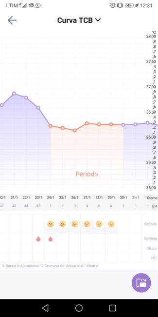 Temperatura basale per ricerca cicogna 🤞🏻 - 1