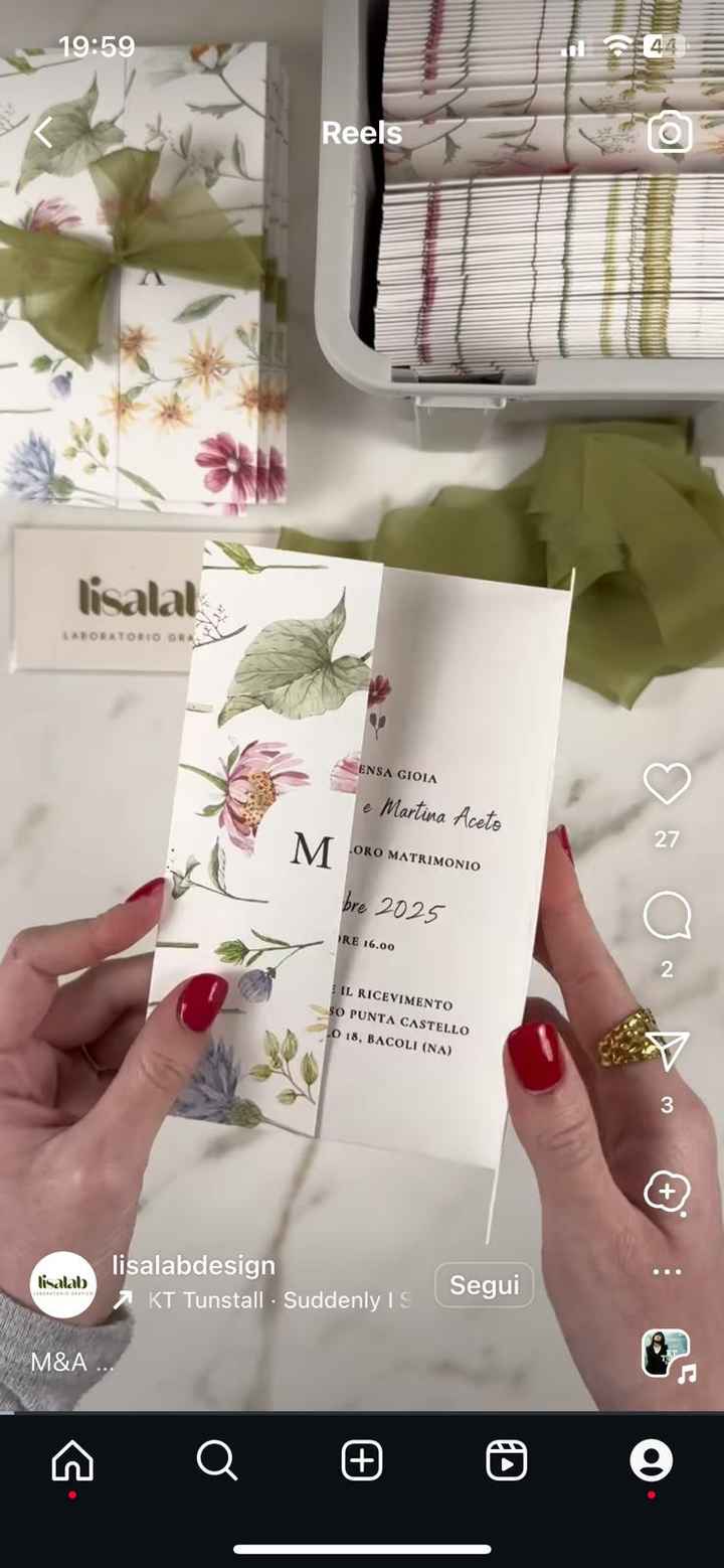 Dove inserire i nomi degli invitati nella partecipazione - 1