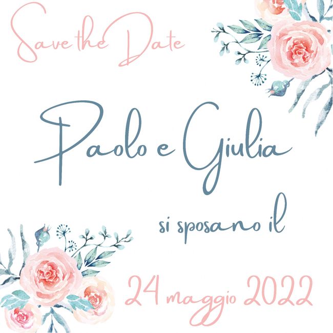 Save the date fai da te ♥️ 1