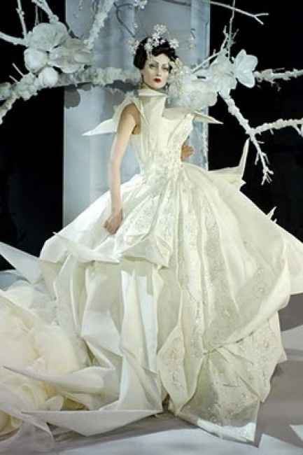 The Dior Origami Wedding Dress