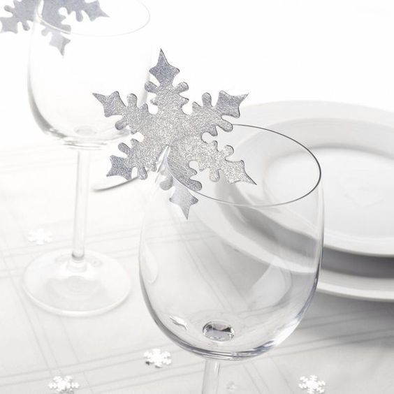 Idee Segnaposto con fiocchi di neve