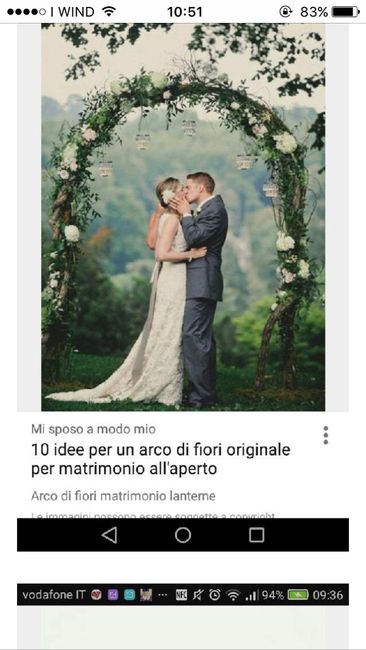 Allestimento floreale, arco fiorito. - 1