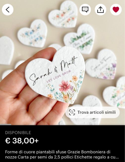 Bomboniere e segnaposti coordinati 1