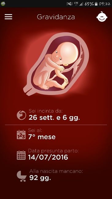 Countdown gravidanza - 1