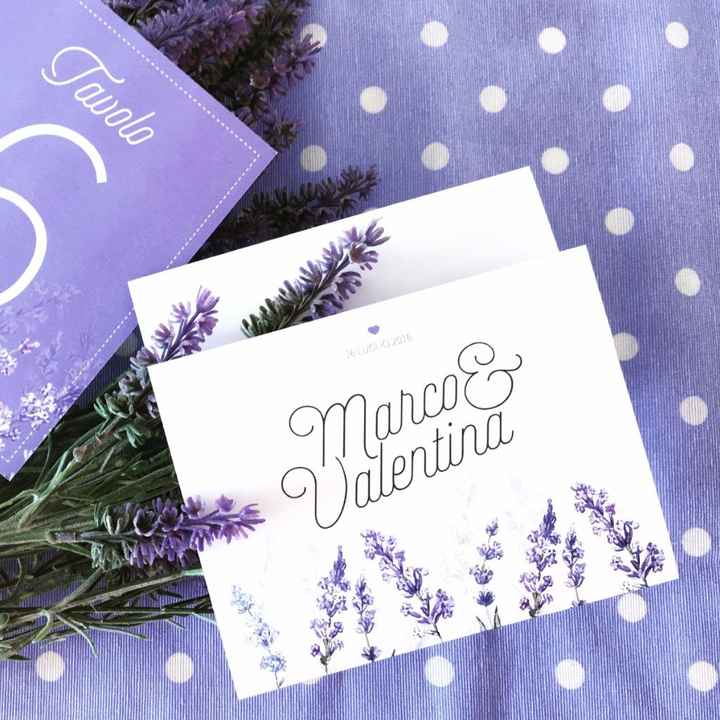 Partecipazione a tema lavanda