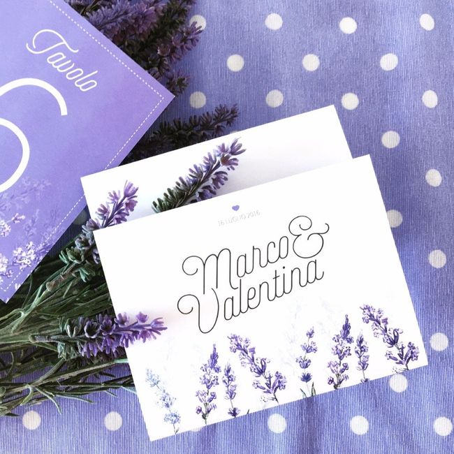 Partecipazione a tema lavanda