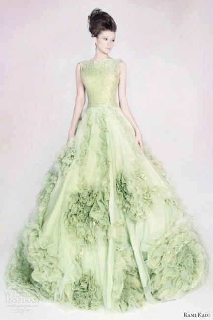 Abito sposa verde