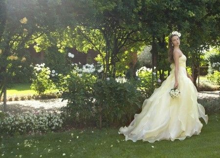 Vestito sposa giallo