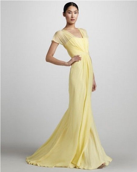 Vestito sposa giallo