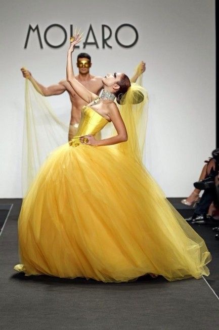 Vestito sposa giallo