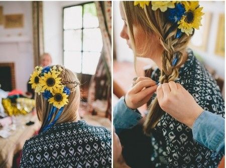 Acconciatura sposa fiori