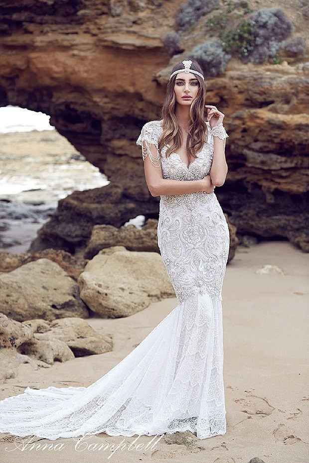 Abito sposa boho Anna Campbell 2016