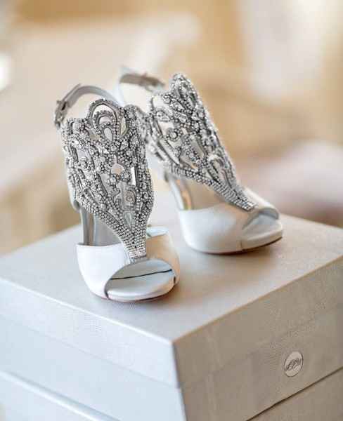 scarpe sposa con cristalli