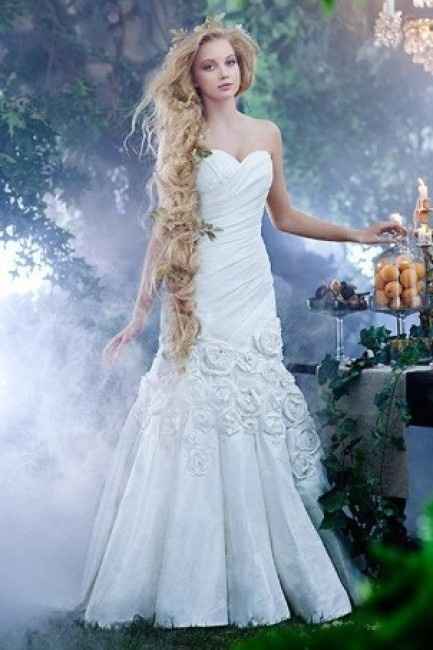 abito da sposa stile principessa Rapunzel
