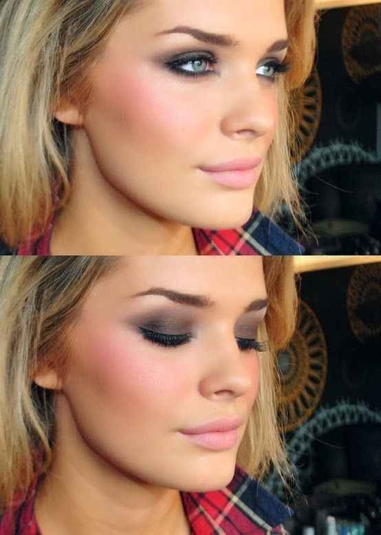 1. Trucco sposa grigio e tortora
